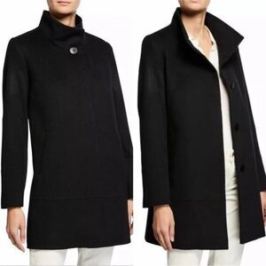 NWT Fleurette Stand Collar Wool Coat $1098